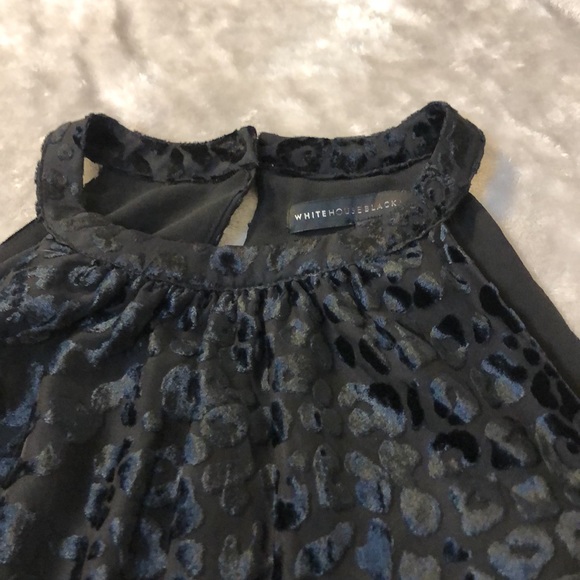 NWOT WHBM sleeveless leopard print blouse - Picture 3 of 6
